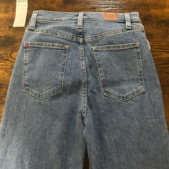 BDG Classic Blue Denim Pants Girlfriend High Rise - Picture 2 of 8